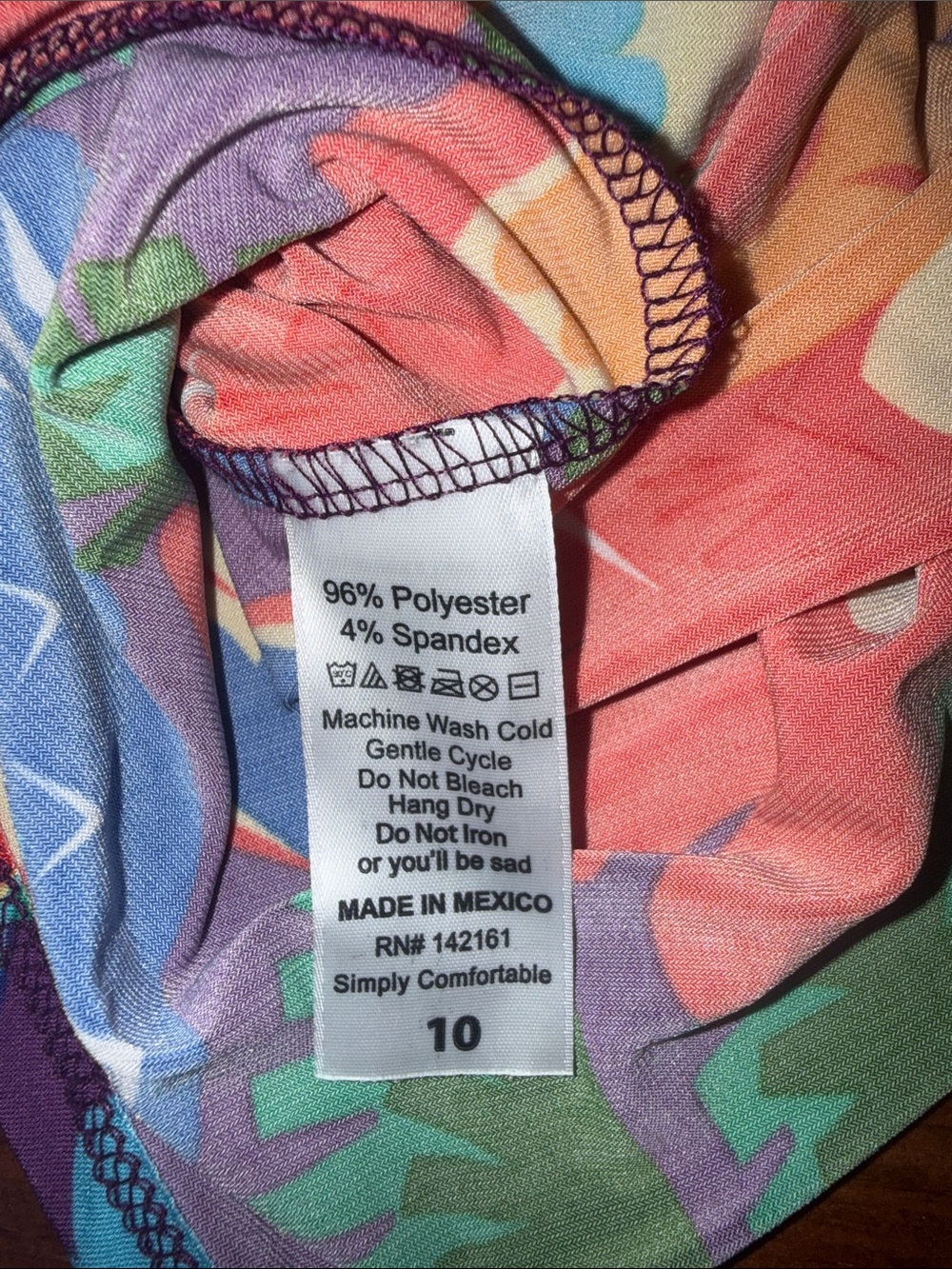 LuLaRoe Bright Multi Floral Scoop Neck Top - Picture 5 of 8